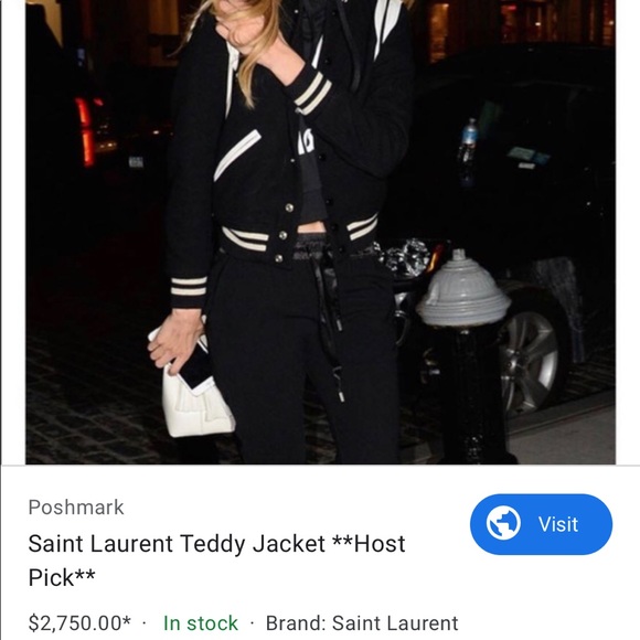 Saint Laurent Teddy Jacket - Picture 1 of 11